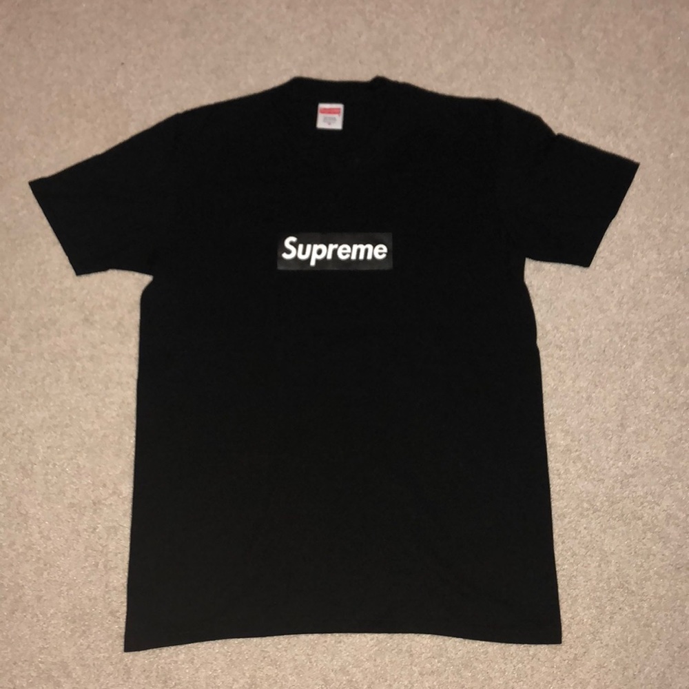 Supreme Black/Black Box Logo Tee